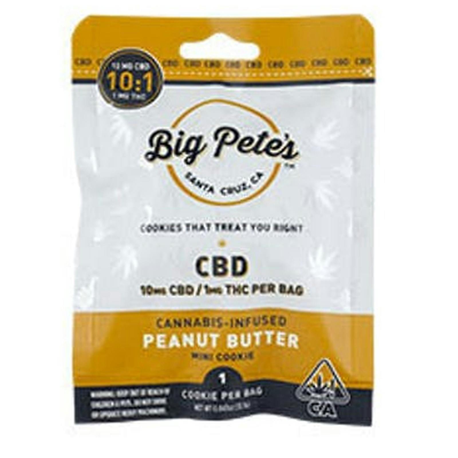 Big Pete's Treats 110 CBD Peanut Butter Cookies 10mg Leafly